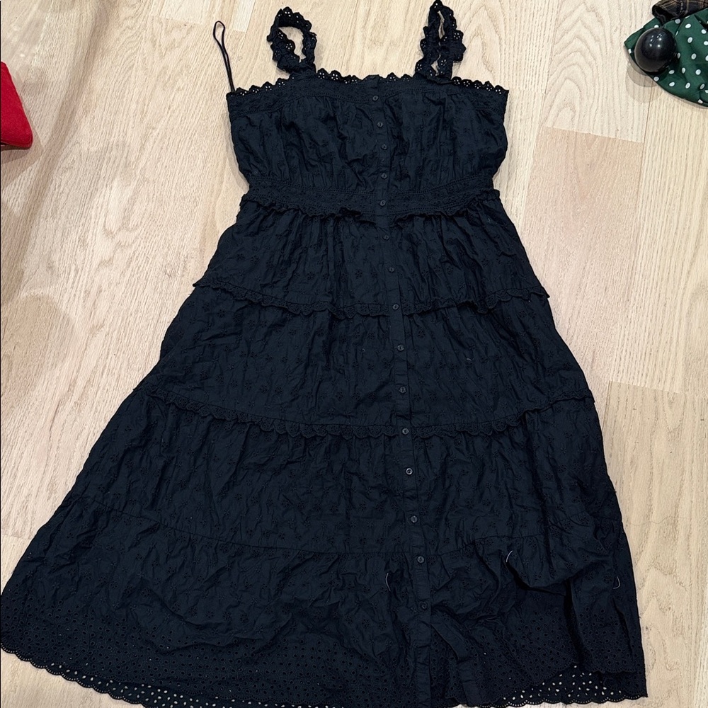 GAP Black Lace Detail Dress